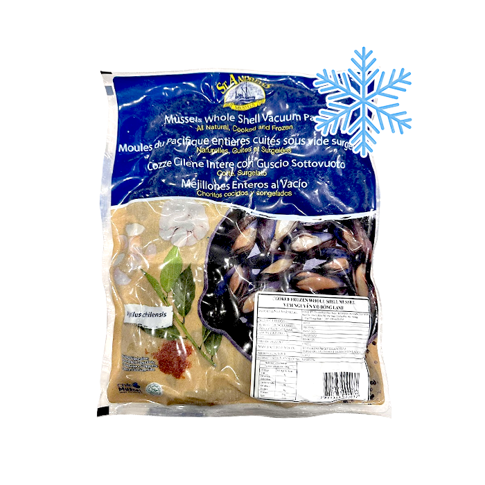 Vẹm Nguyên Vỏ Luộc Đông Lạnh 1kg