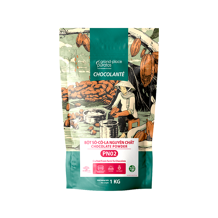 Bột Sô Cô La Nguyên Chất Không Đường Puratos 1kg