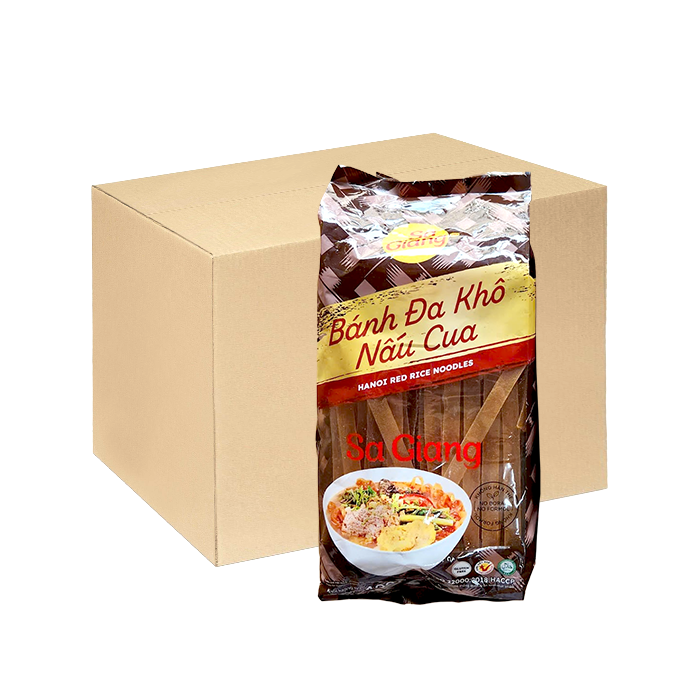 [Thùng] Bánh Đa Khô Nấu Cua Sa Giang 400g x 20 Gói